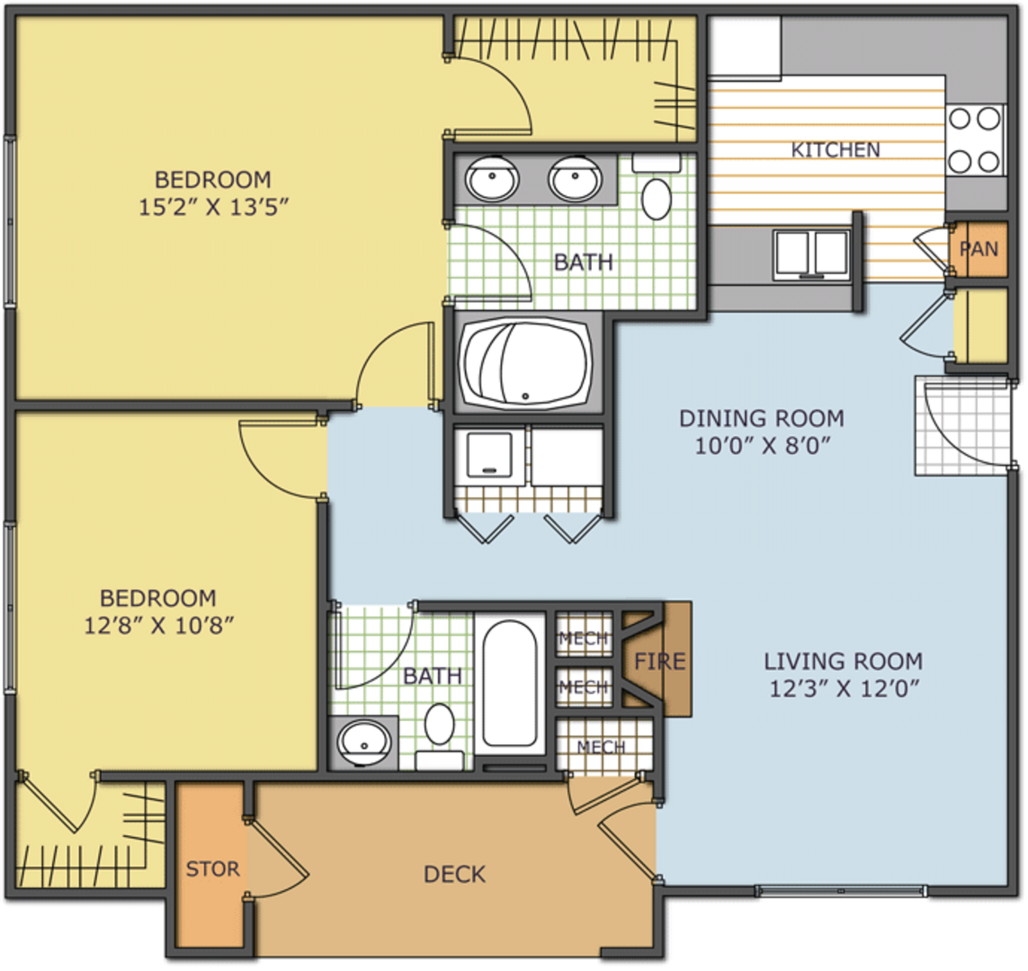 2 Bedroom Apartment – 1345 Towne Lake Hills South Dr #11203, Woodstock, GA 30189