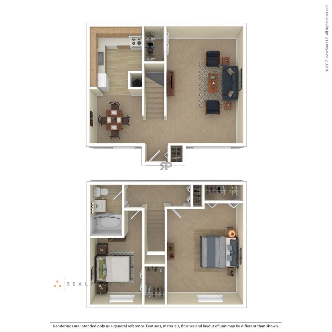 2 Bedroom floor plan