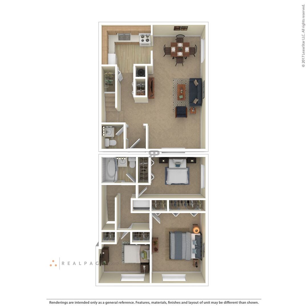 3 Bedroom floor plan