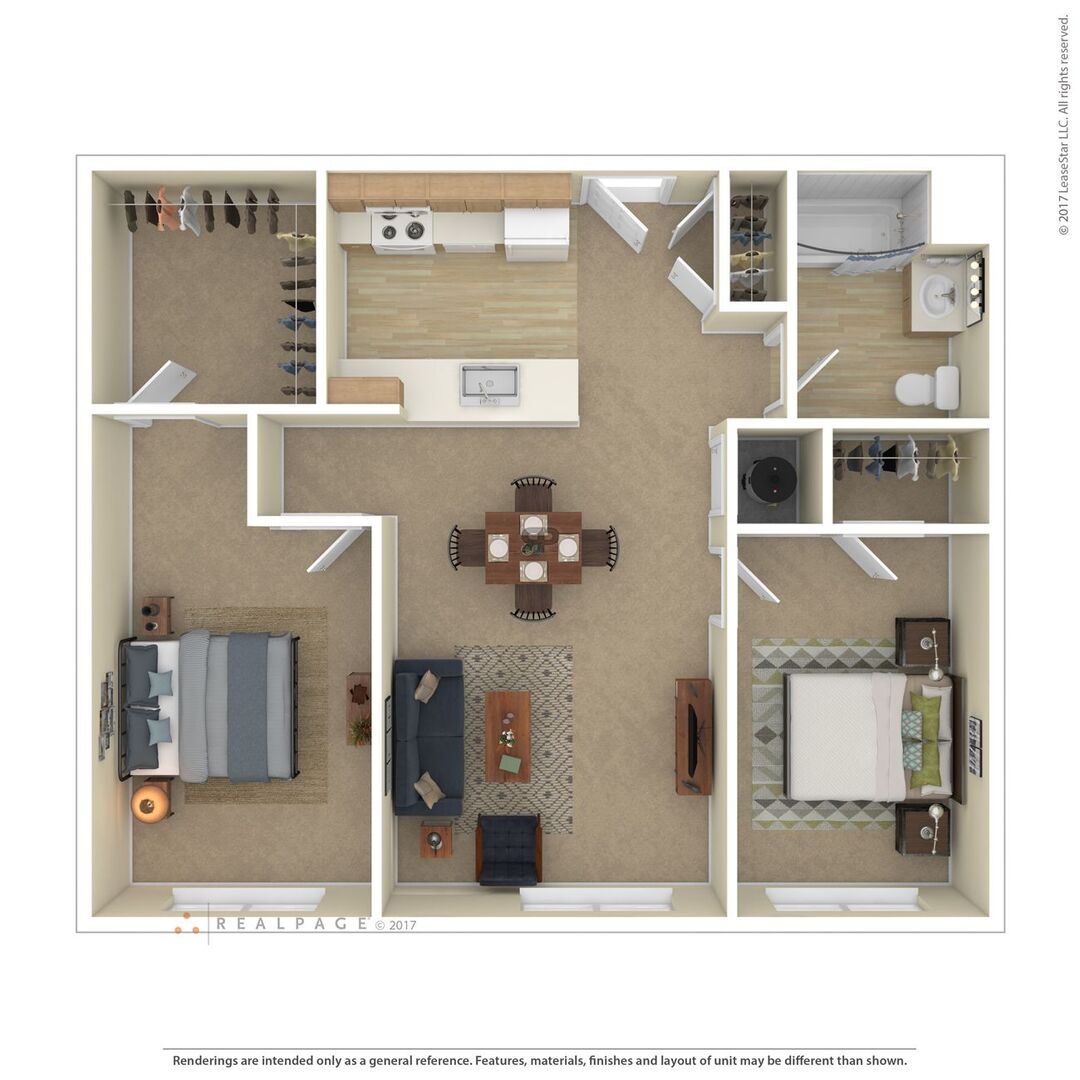 2 Bedroom floor plan