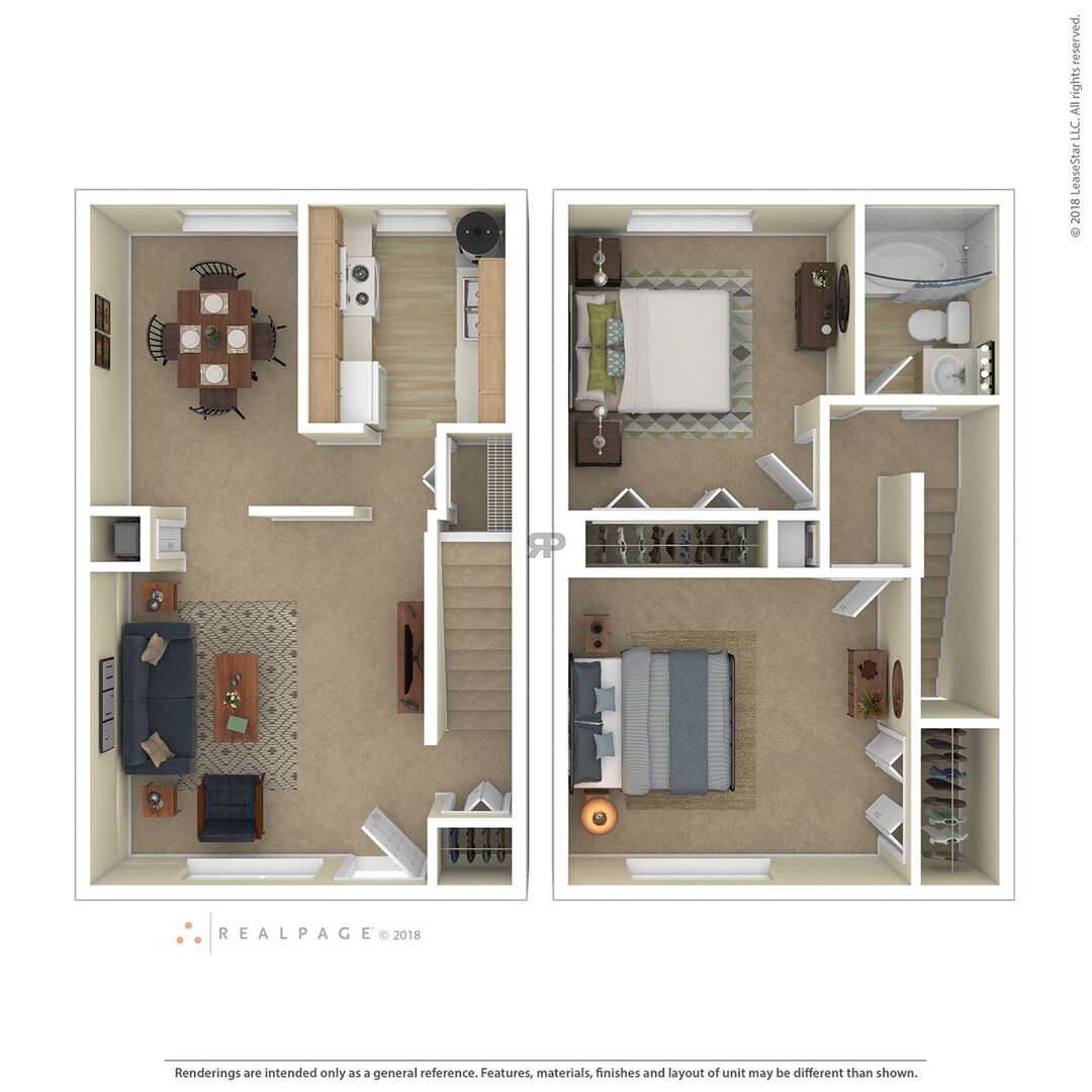 Two Bedroom floor plan