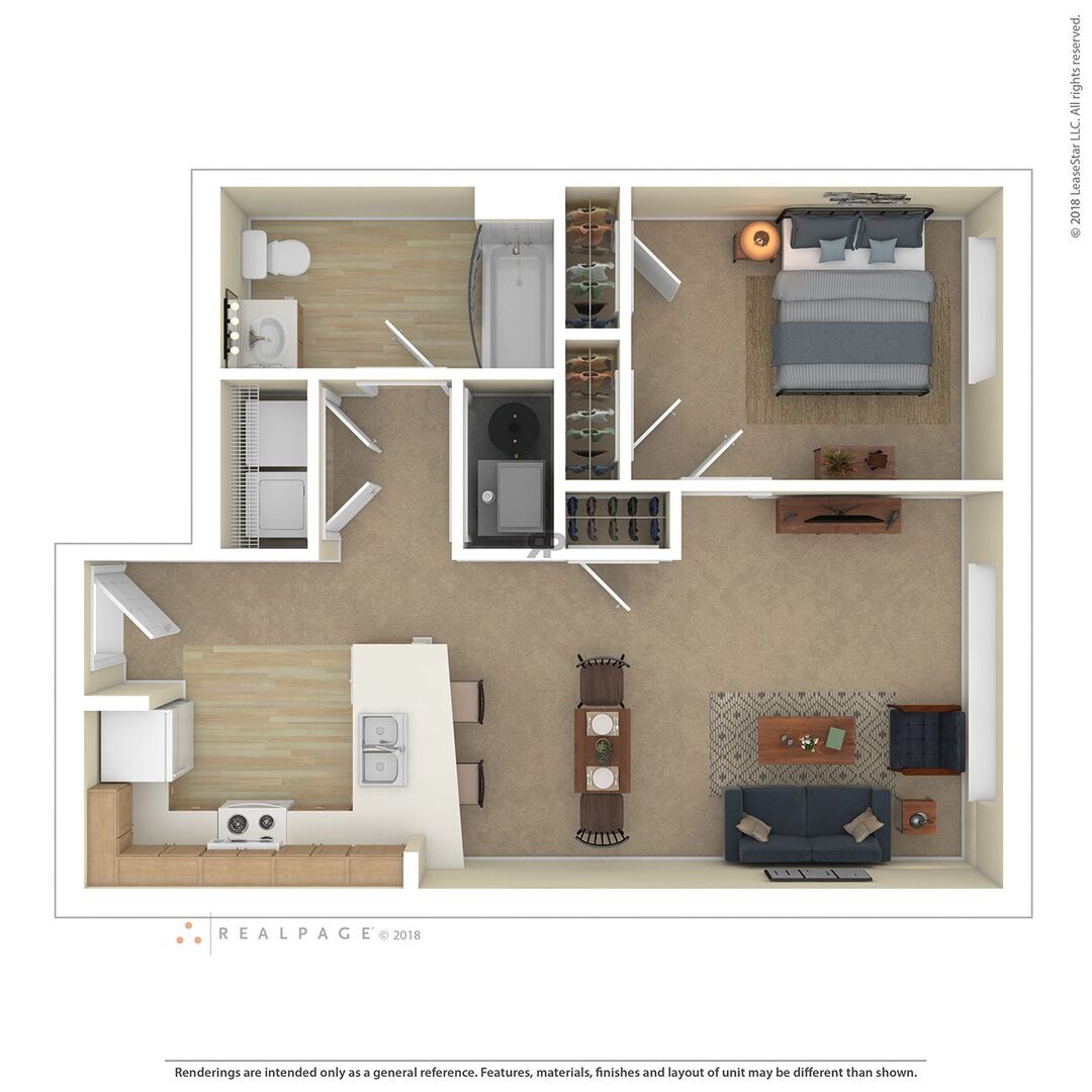 One Bedroom floor plan