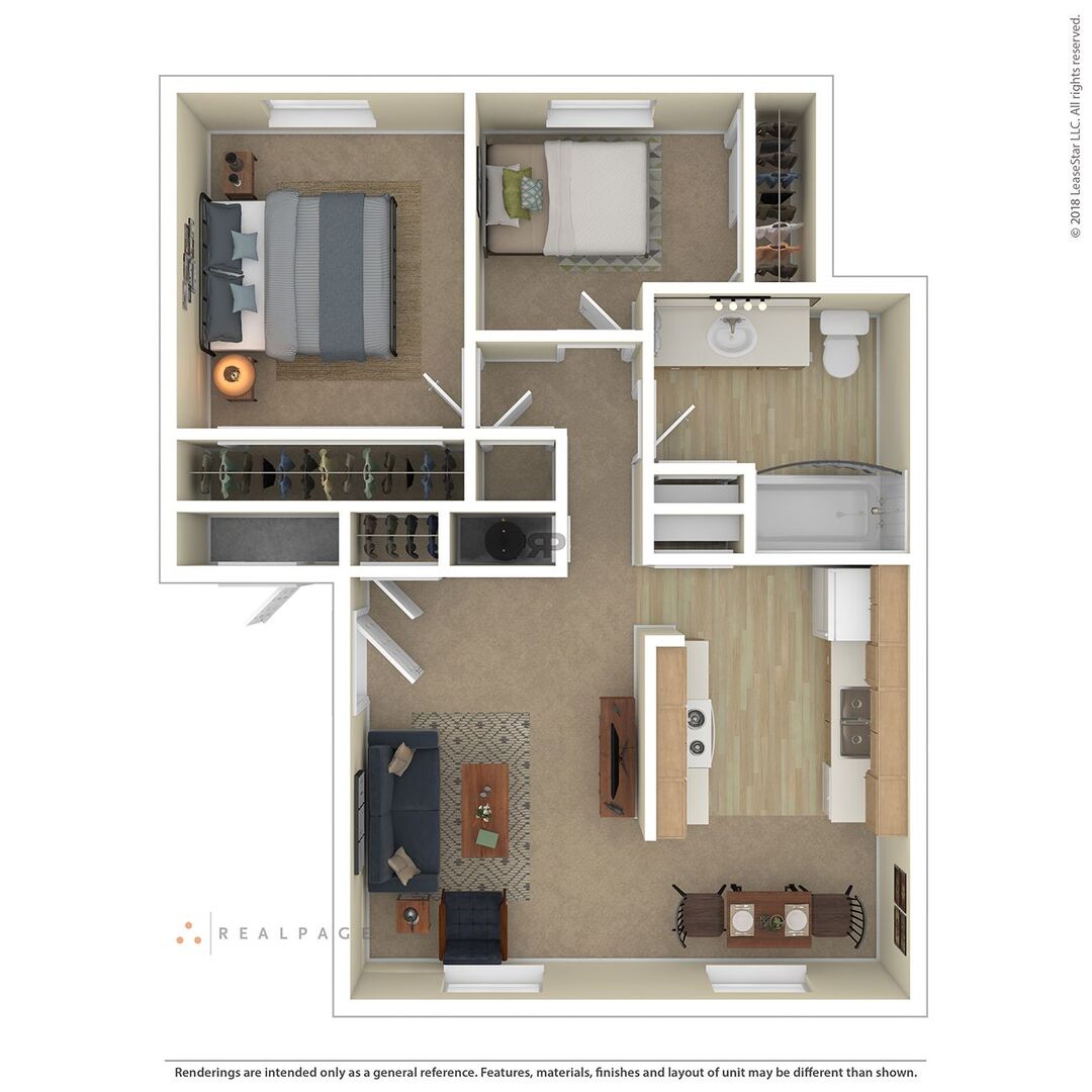 Two Bedroom floor plan