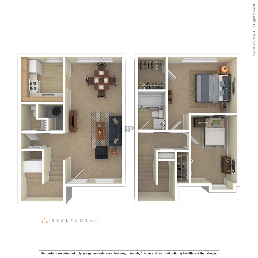 2 Bedroom floor plan