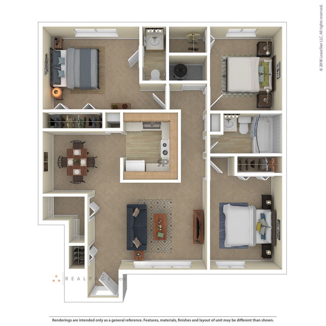 3 Bedroom floor plan