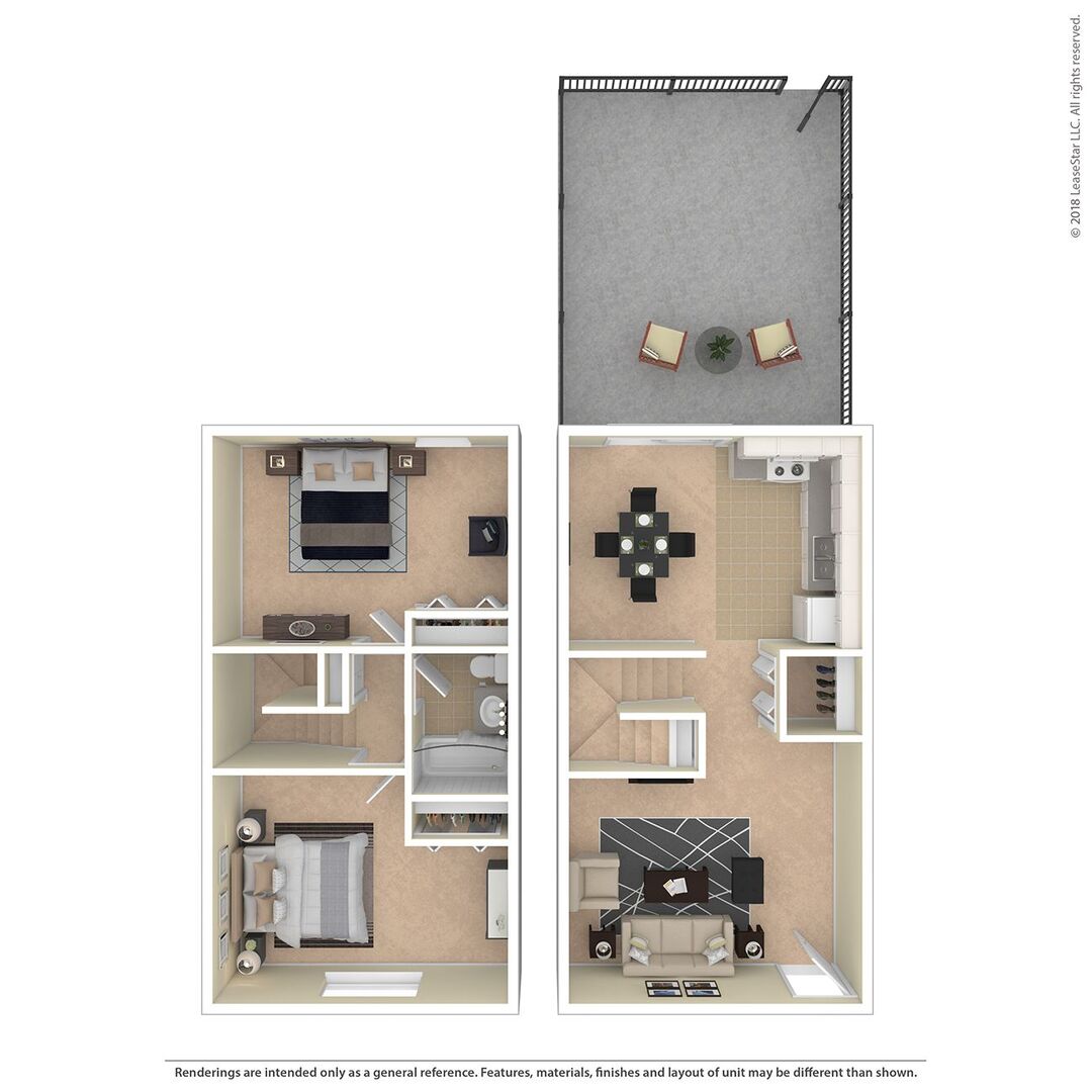 Two Bedroom floor plan