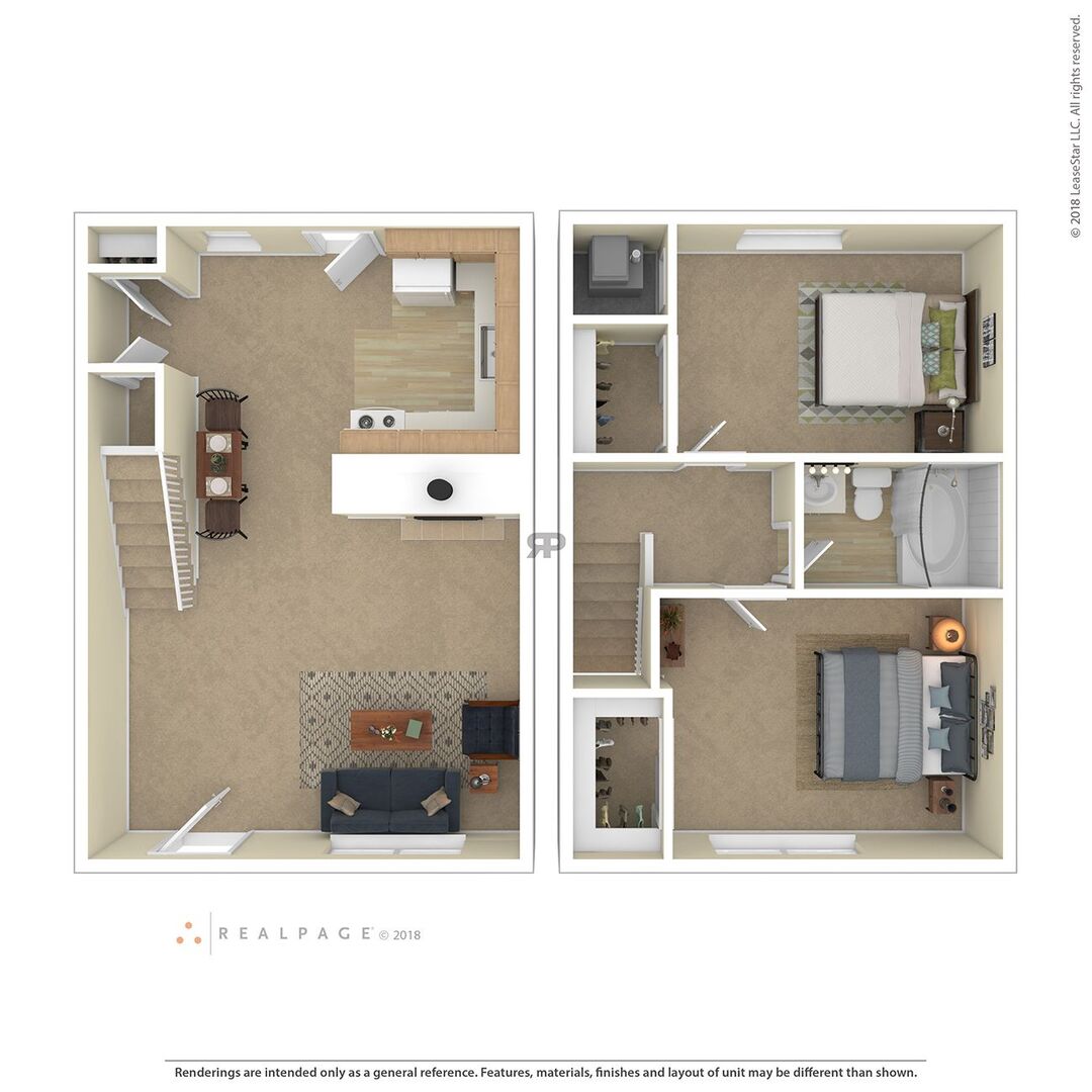 2 Bedroom floor plan