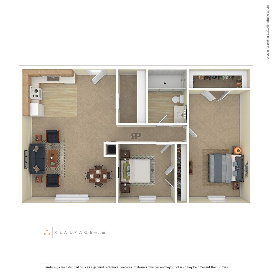 Two Bedroom floor plan