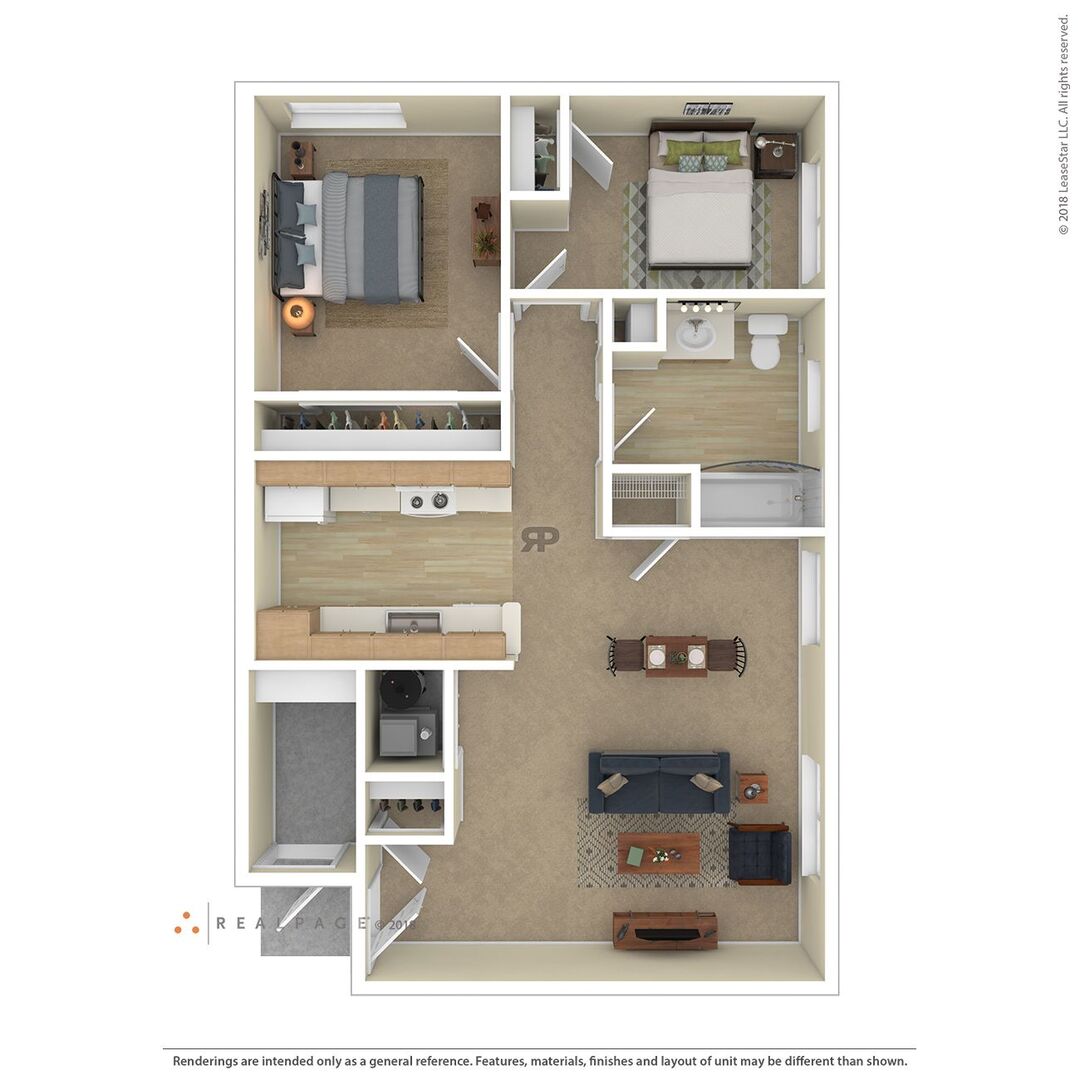Two Bedroom floor plan