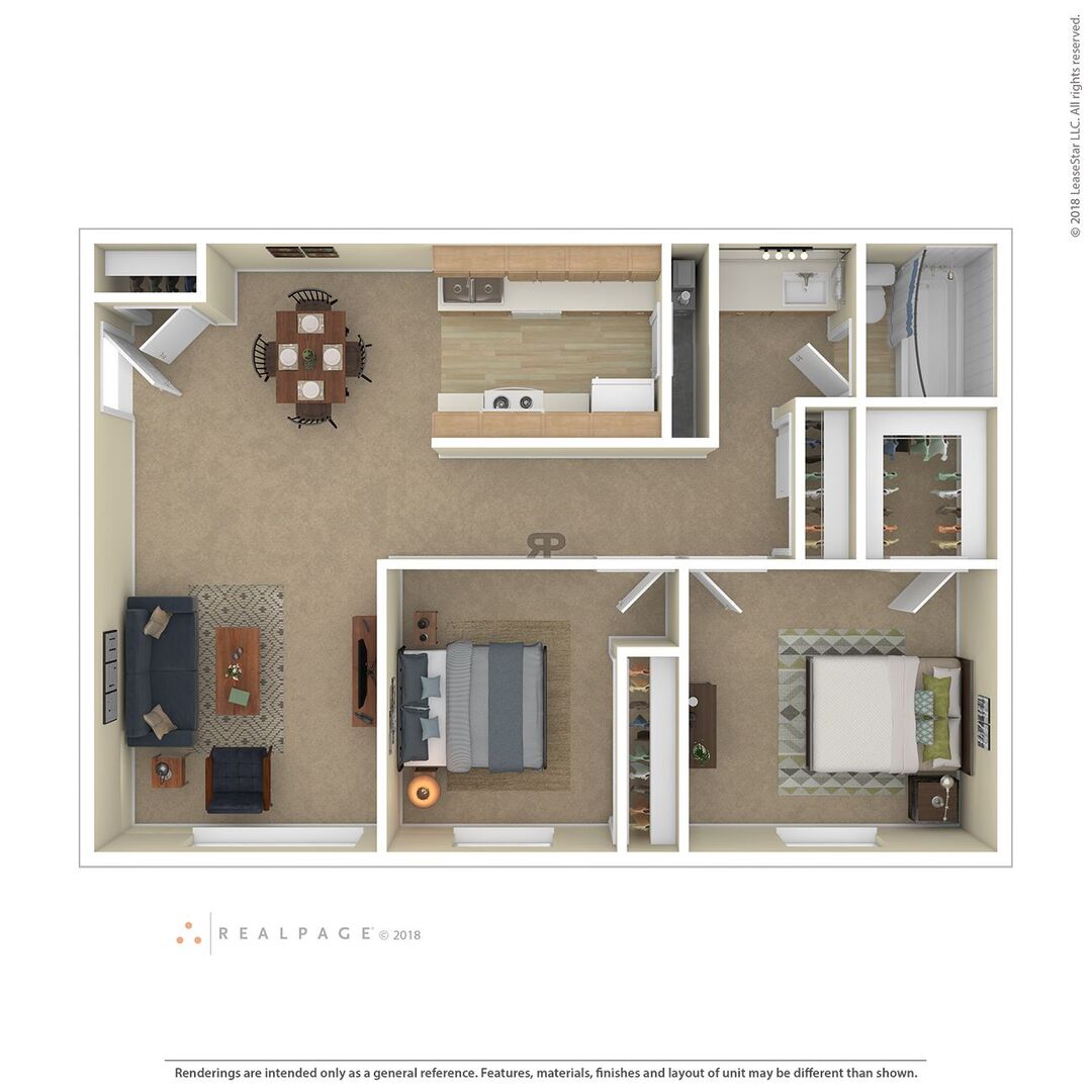 Two Bedroom floor plan