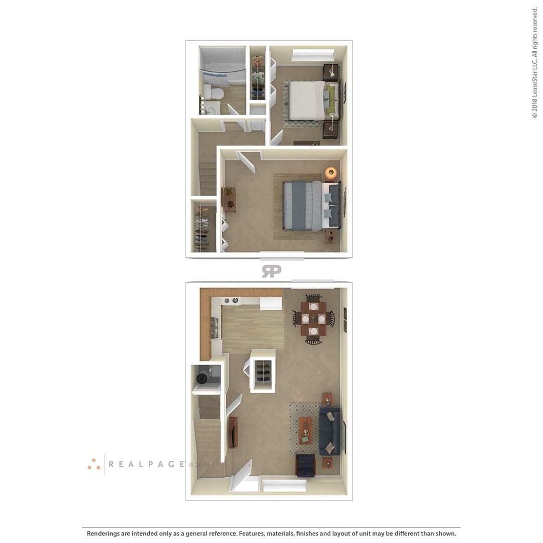 2 Bedroom floor plan