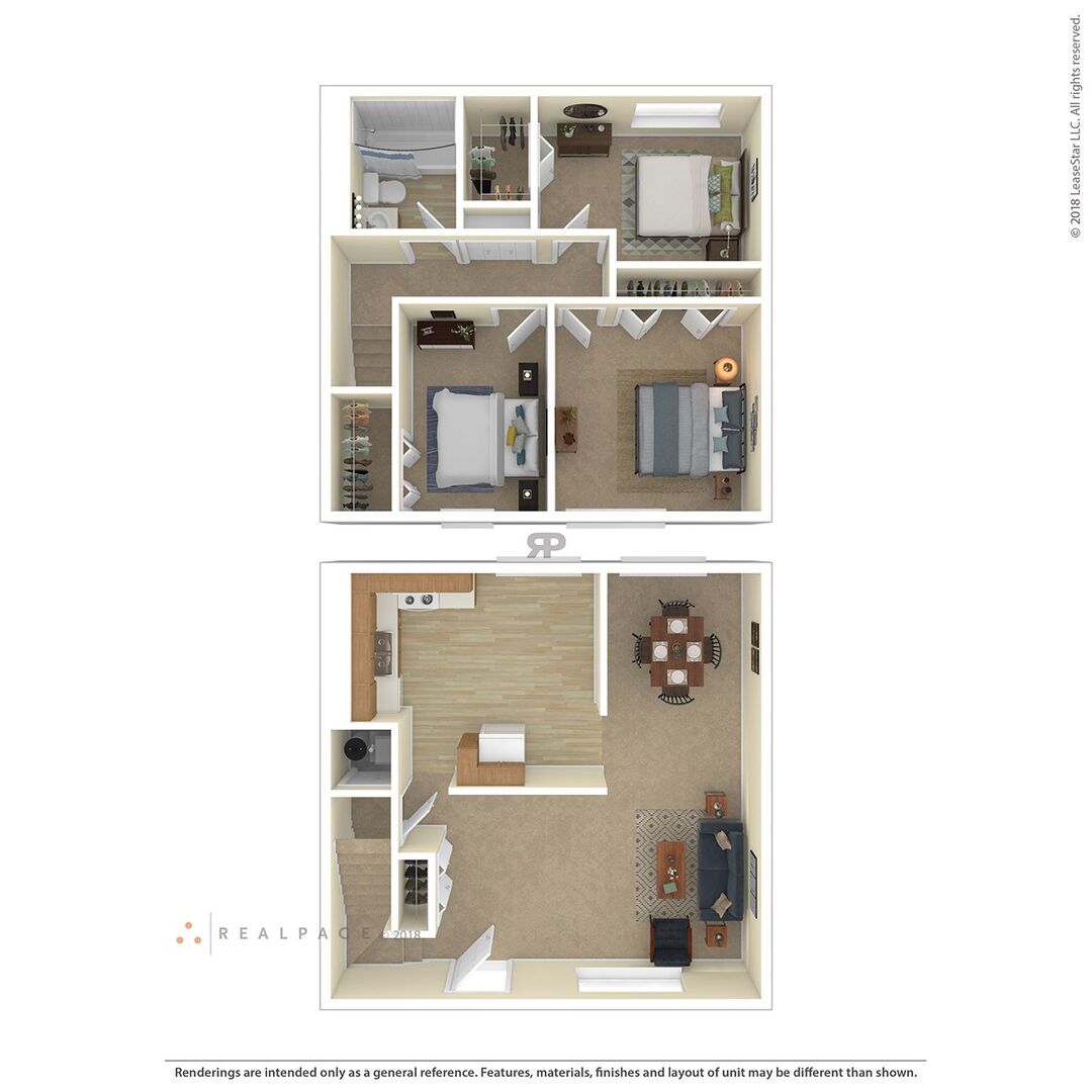 3 Bedroom floor plan