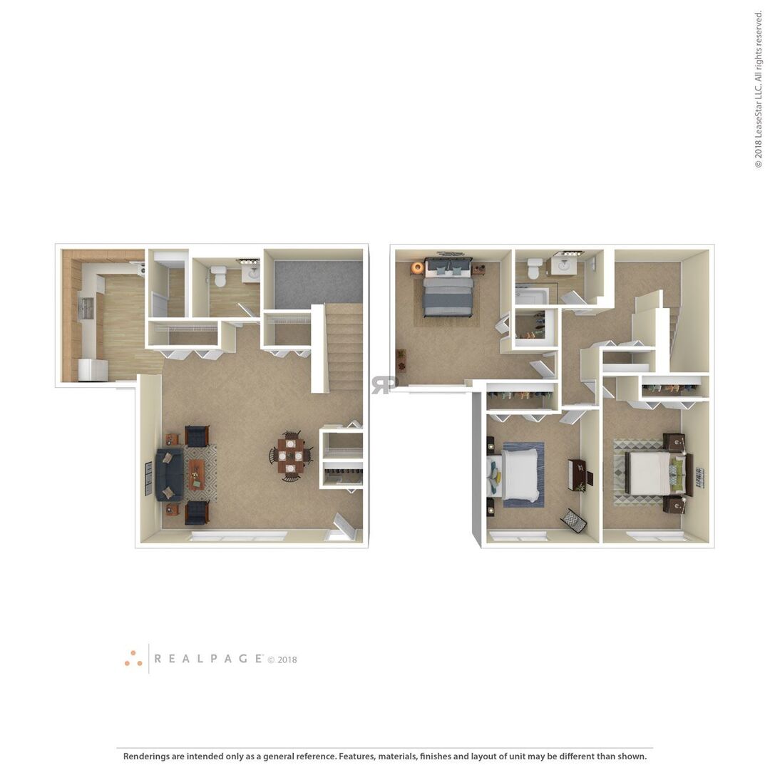 3 Bedroom floor plan