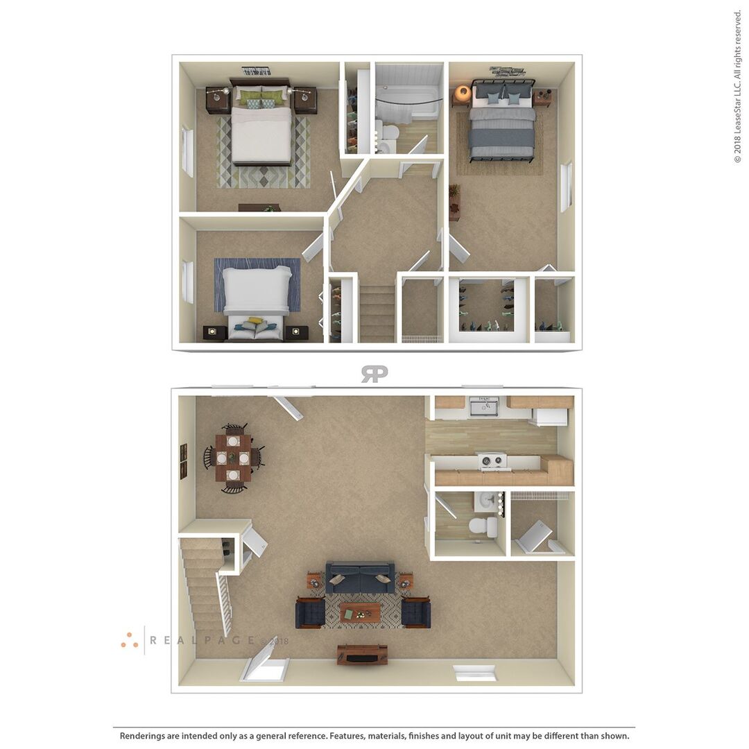 3 Bedroom floor plan