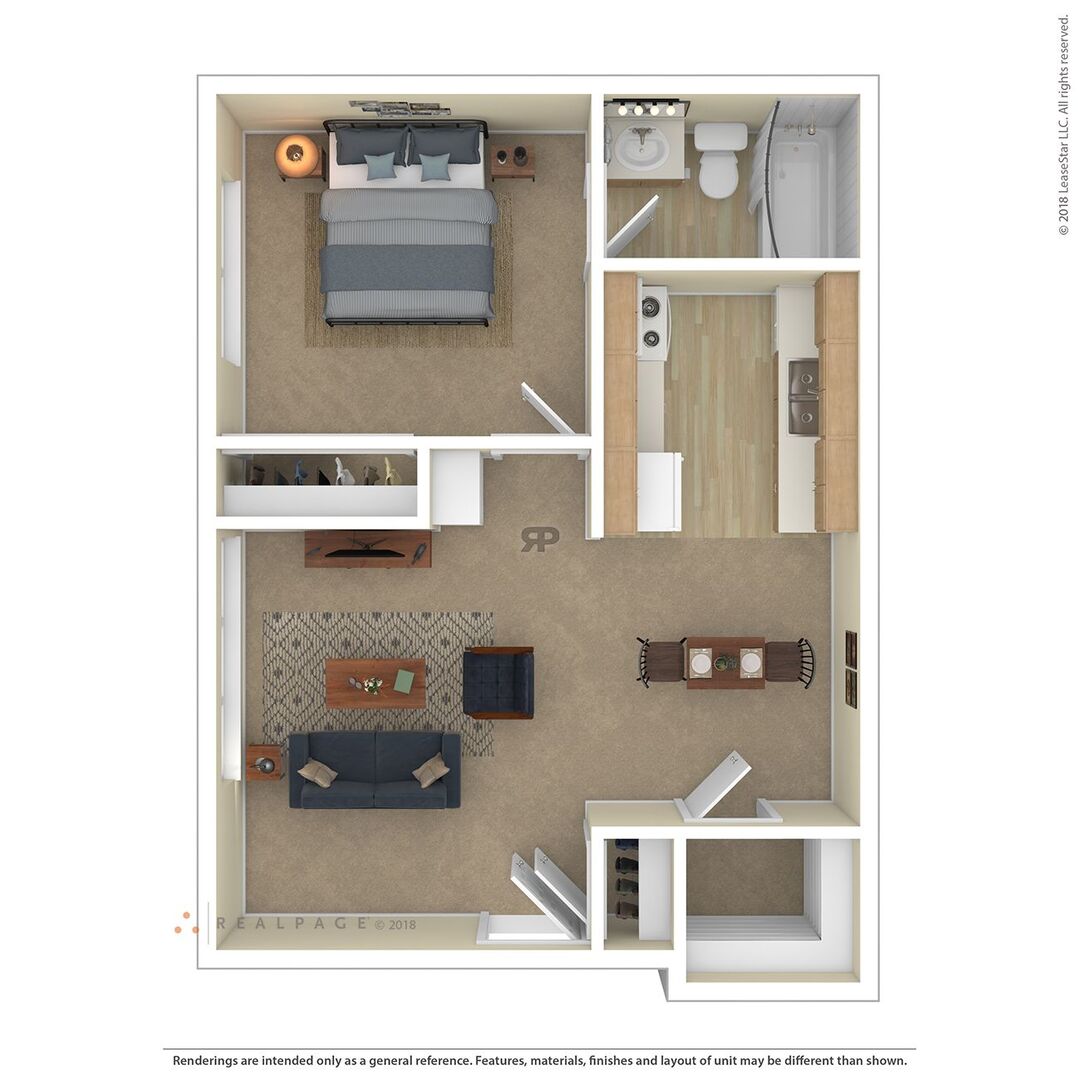 One Bedroom floor plan
