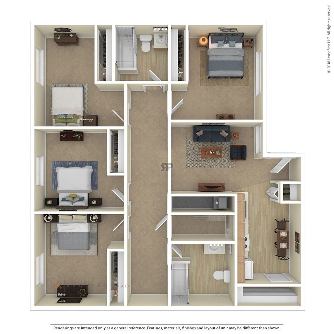 4 Bedroom floor plan