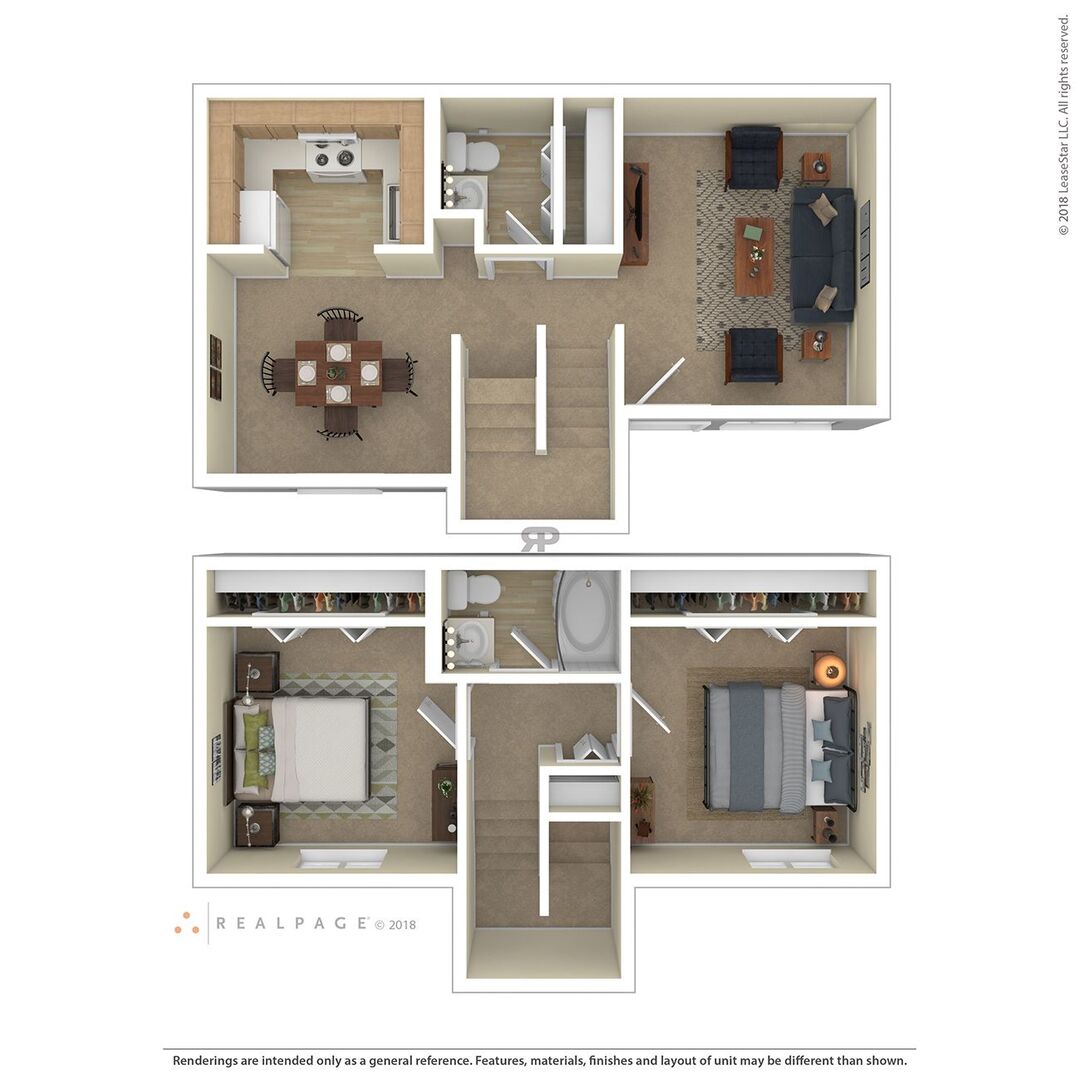 2 Bedroom floor plan
