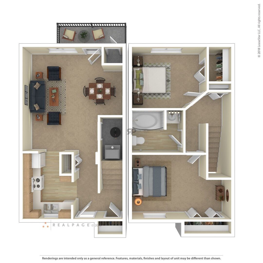 2 Bedroom floor plan