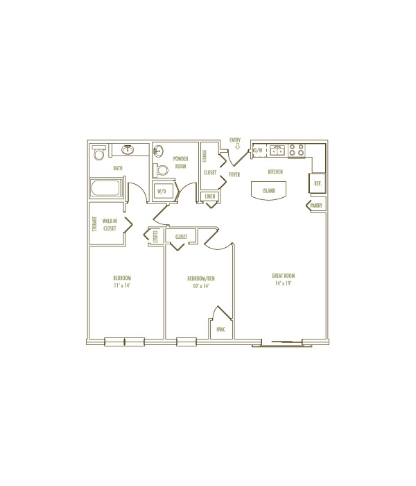 The Portland floor plan