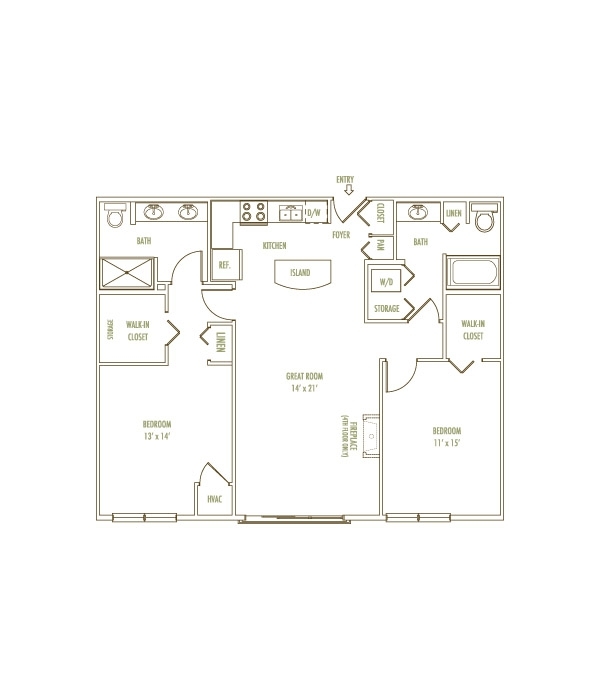 The Plymouth floor plan
