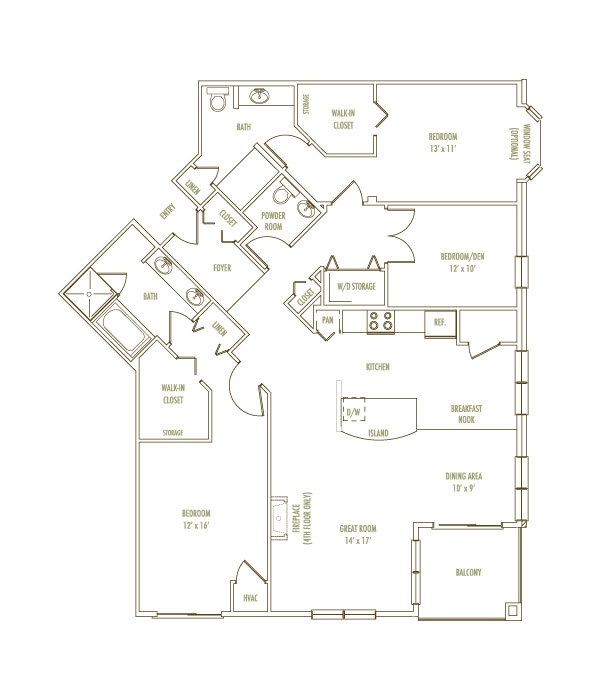 The Broadway floor plan