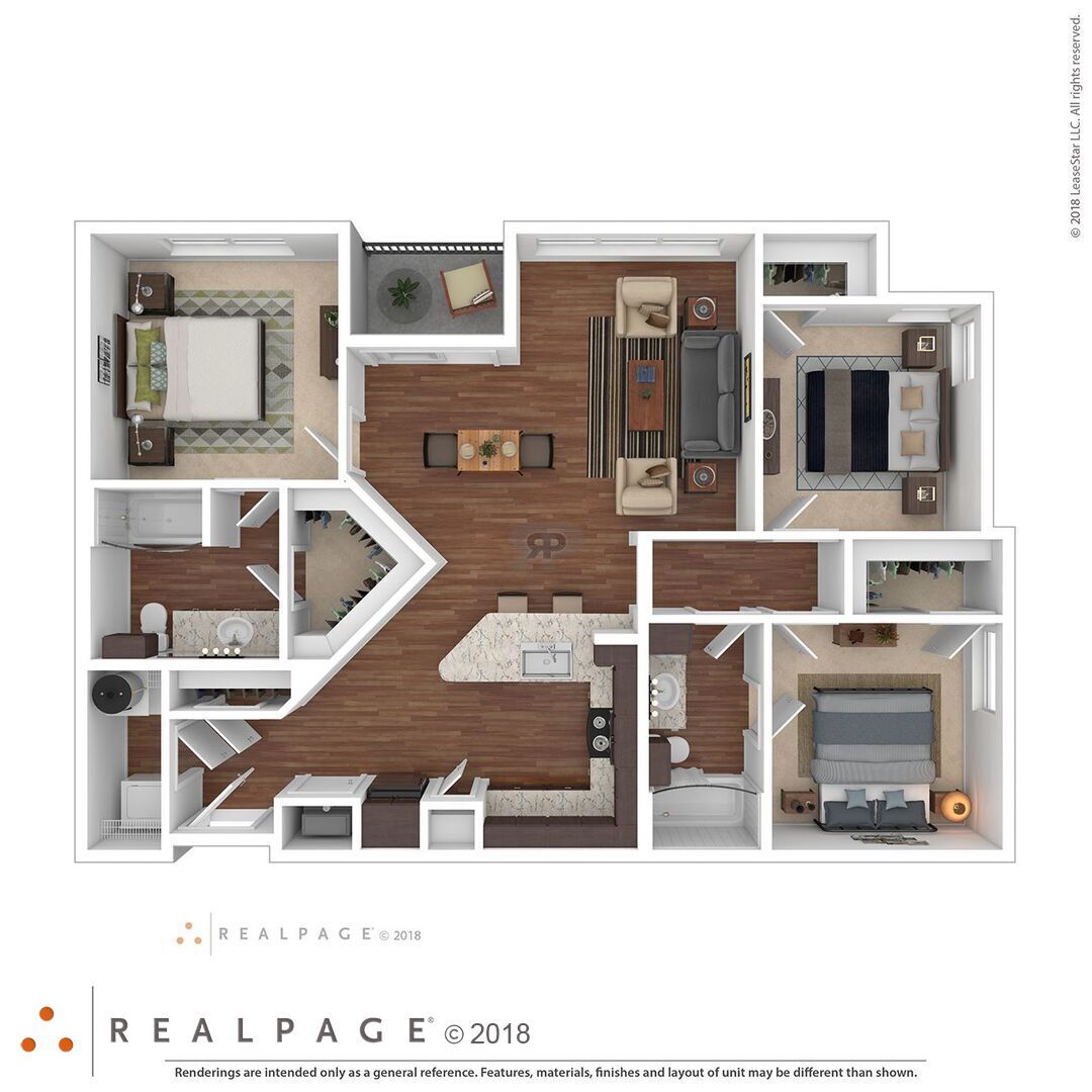 3BR floor plan