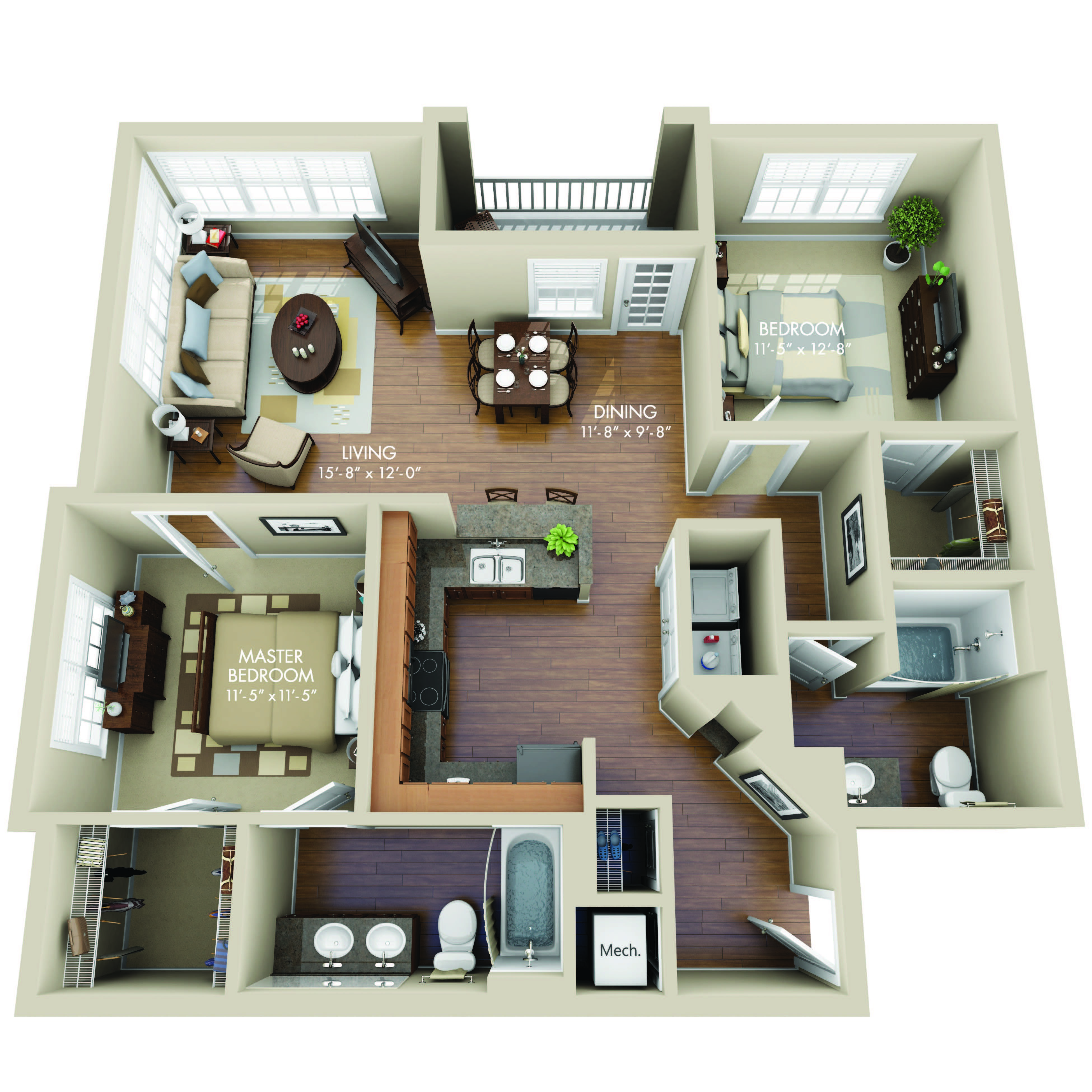 Dupont-B2 floor plan