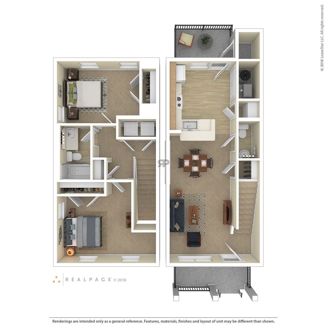 2 Bedroom floor plan