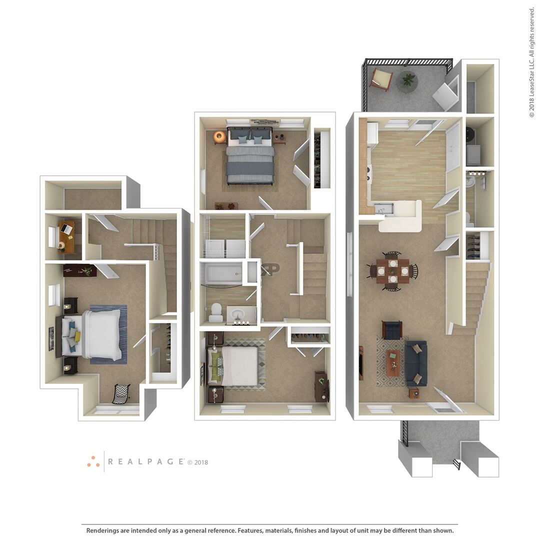 3 Bedroom floor plan