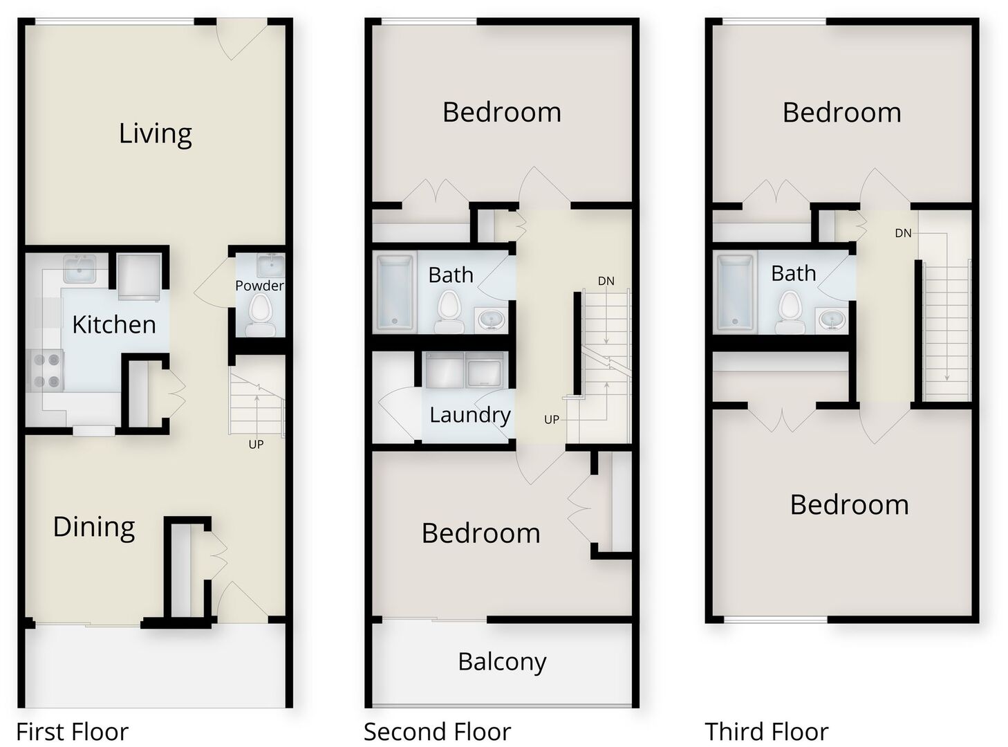 Village At Brookline 4 Bedroom Townhouse floor plan