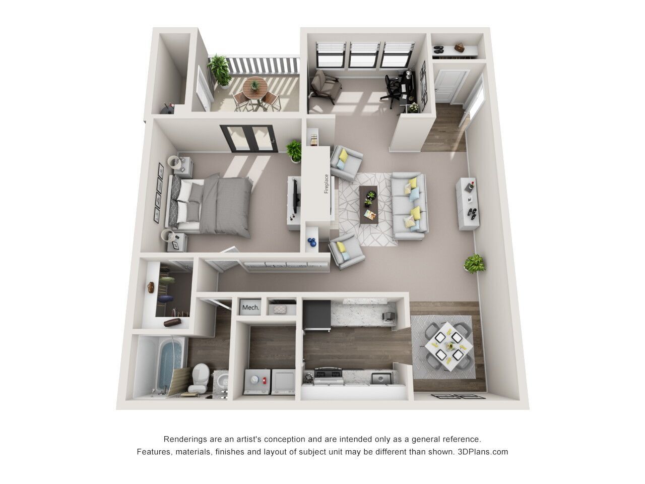 The Fairfield - Renovated floor plan