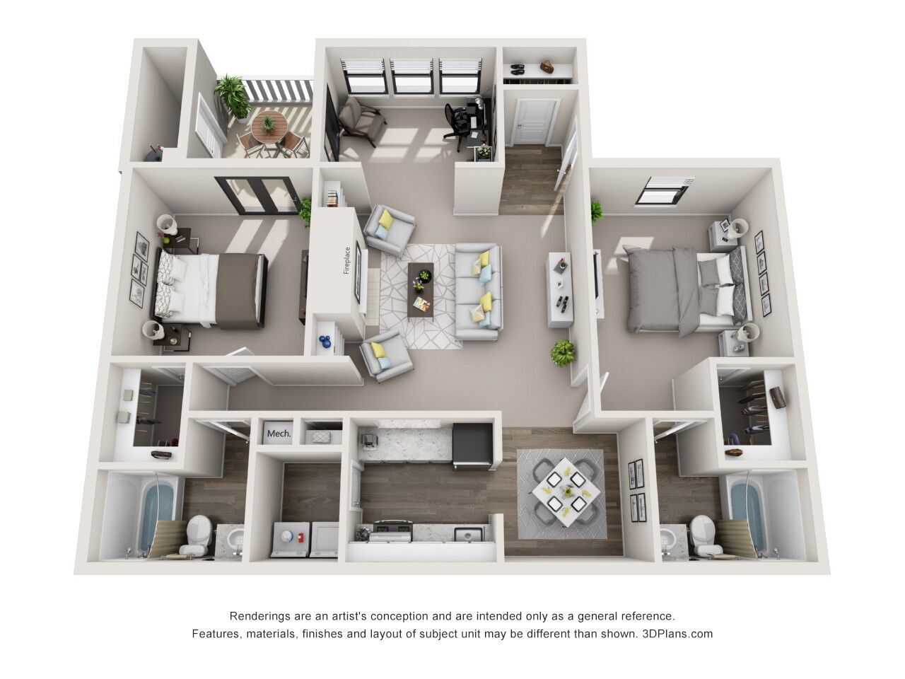 The Dartmouth - Renovated floor plan