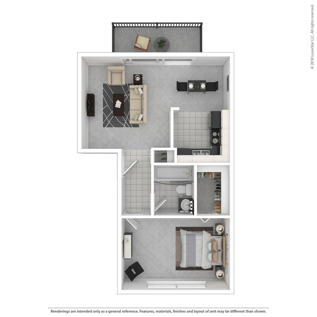 1x1a floor plan
