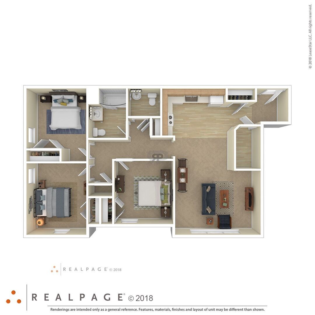 3 Bedroom floor plan