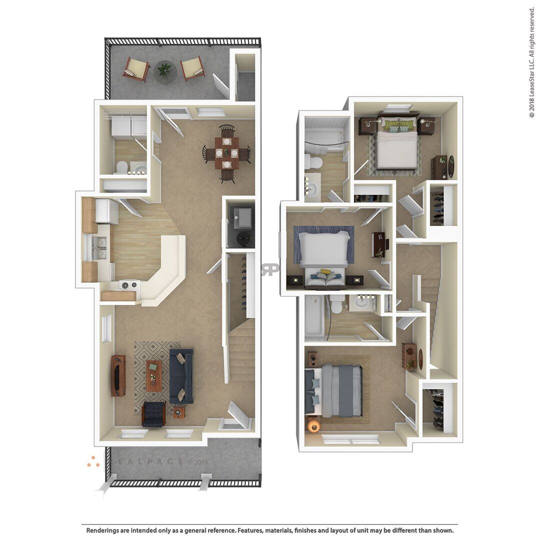 3 Bedroom floor plan