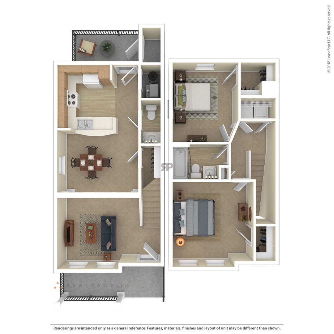 2 Bedroom floor plan