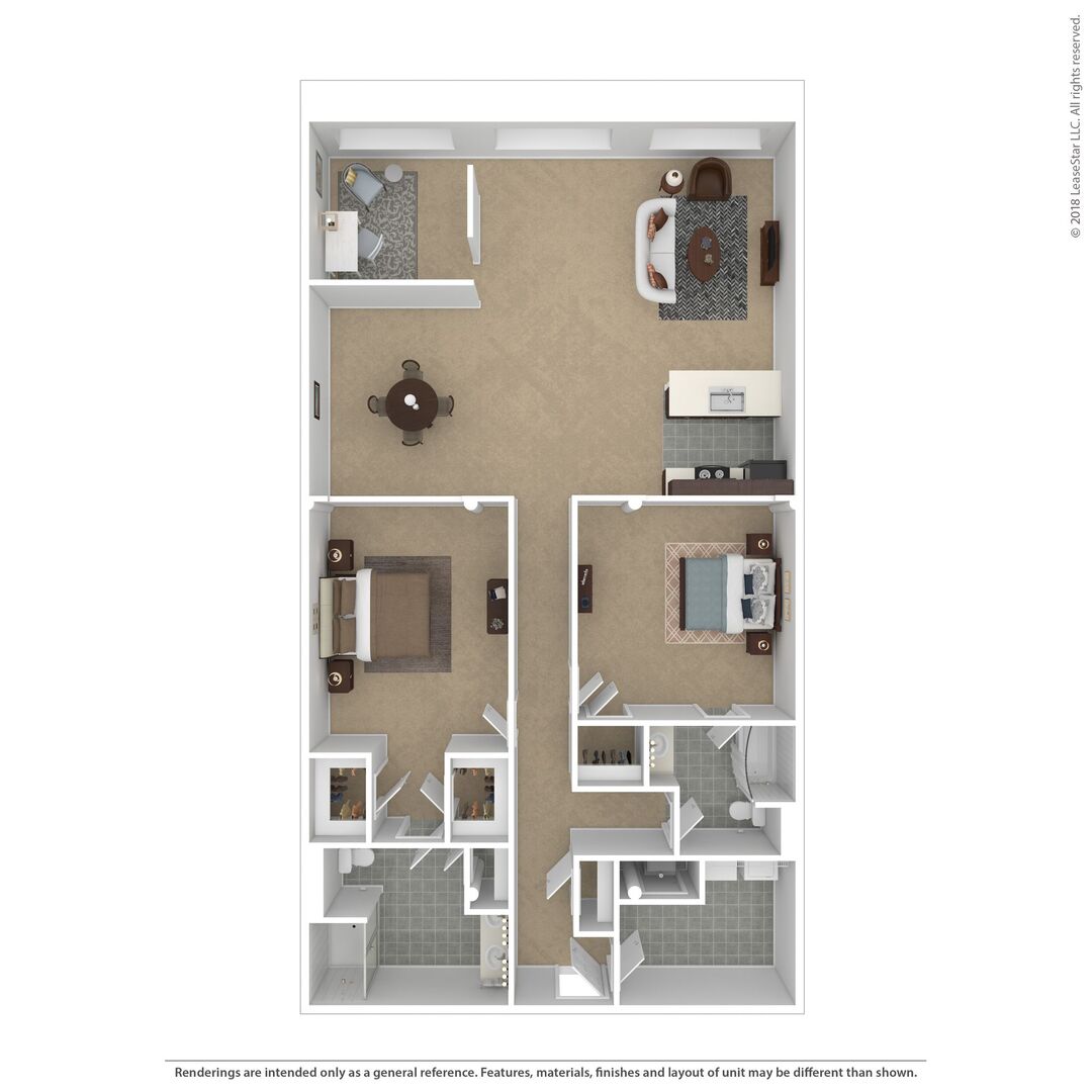 Loft 27 Francis Two Bedroom plus Den floor plan