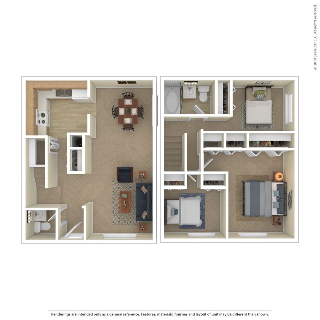 3 Bedroom floor plan