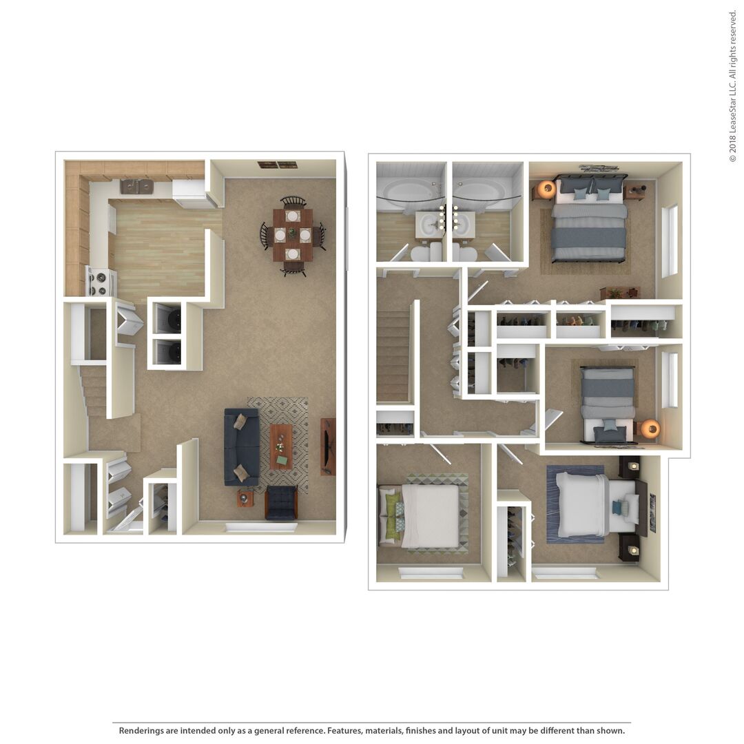 4 Bedroom floor plan