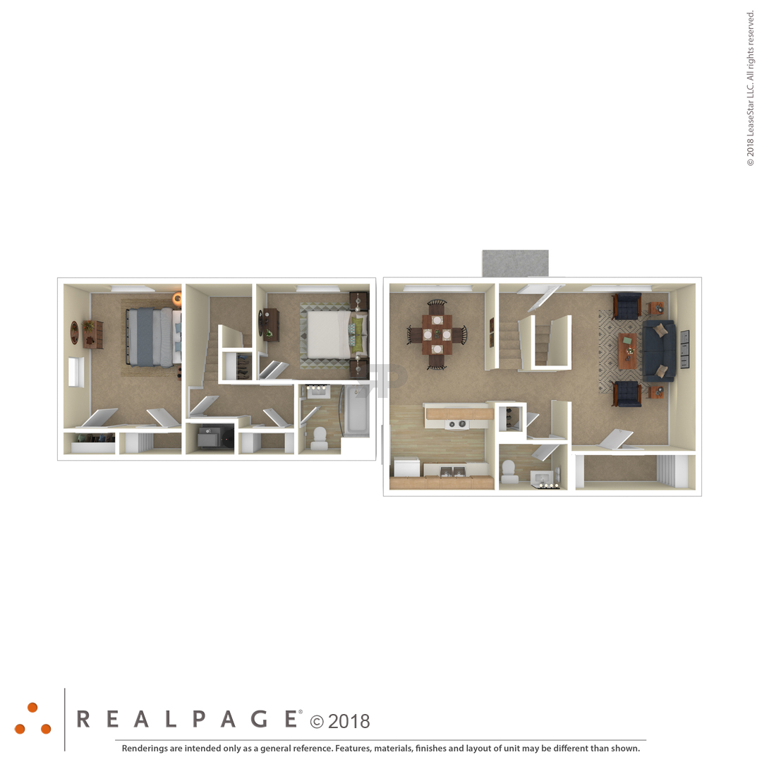 2 Bedroom floor plan