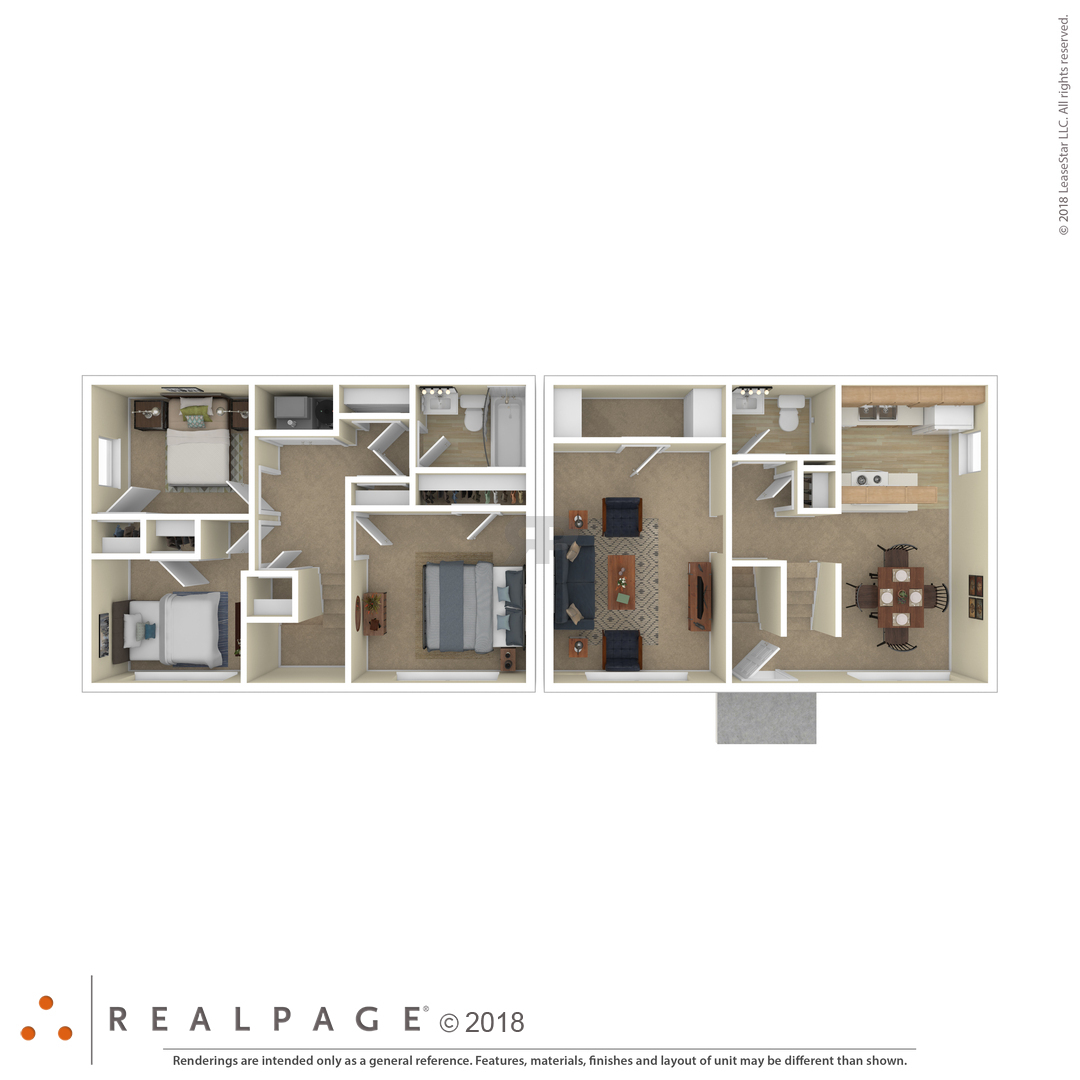 3 Bedroom floor plan