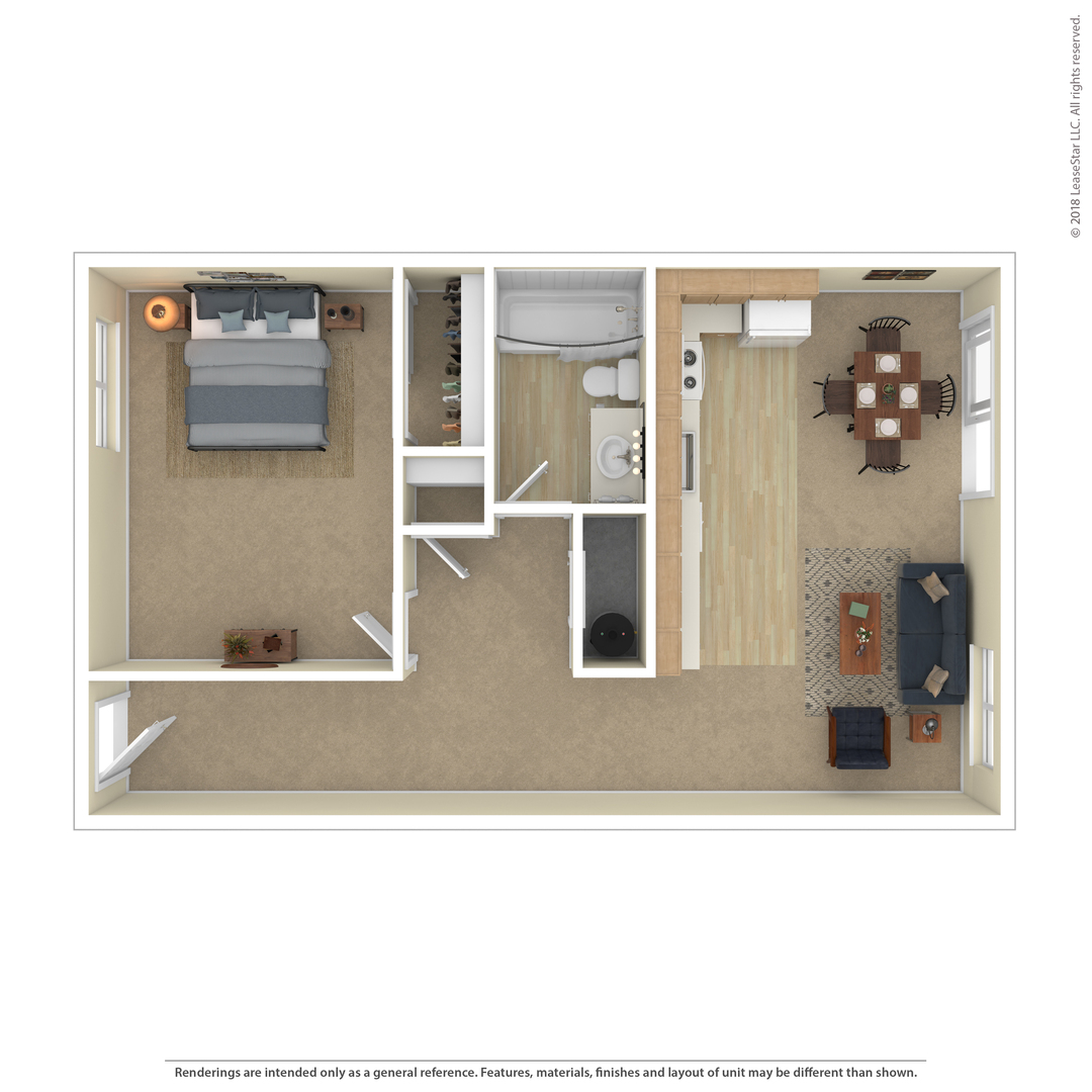 1 Bedroom Flat floor plan