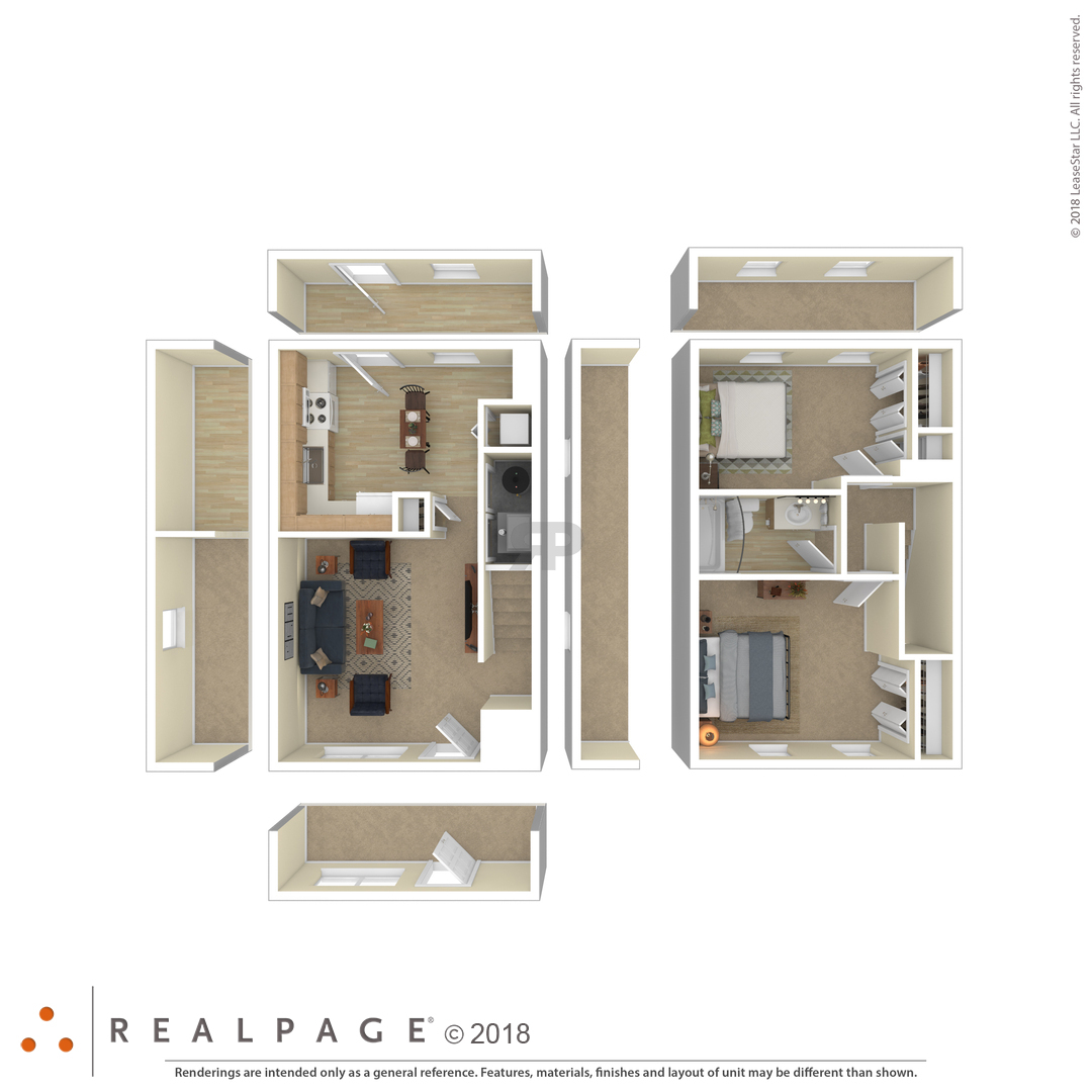 2 Bedroom floor plan