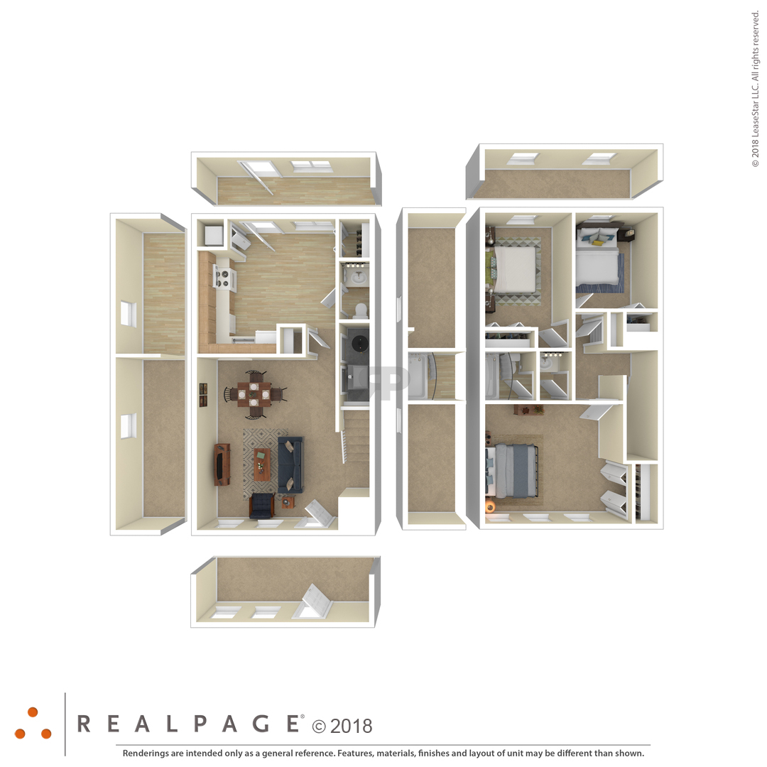 3 Bedroom floor plan