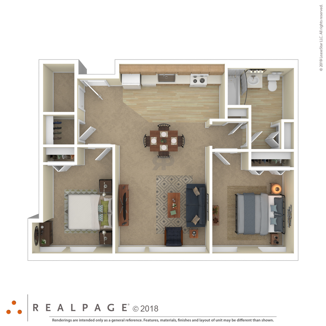 Two Bedroom floor plan