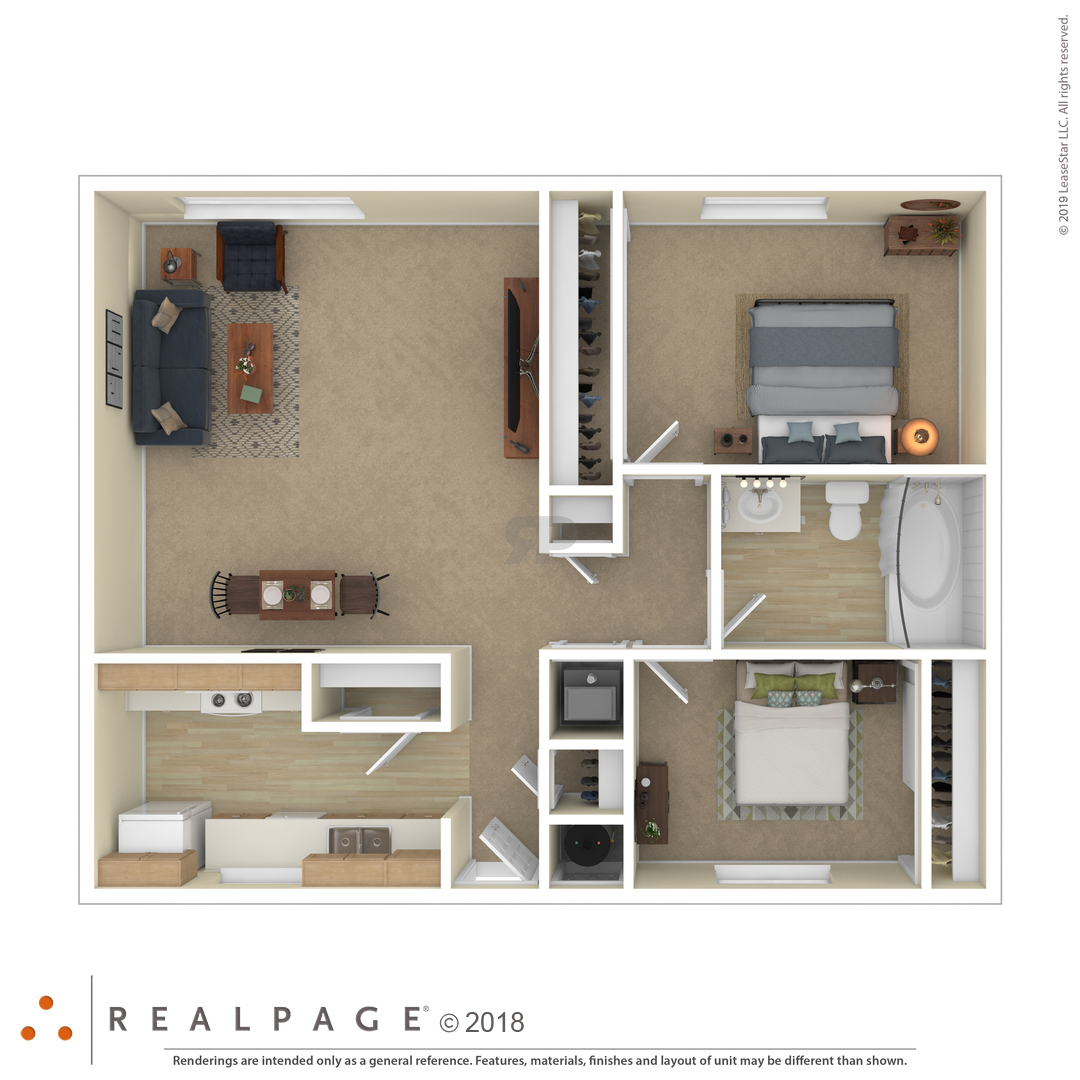 2 Bed floor plan