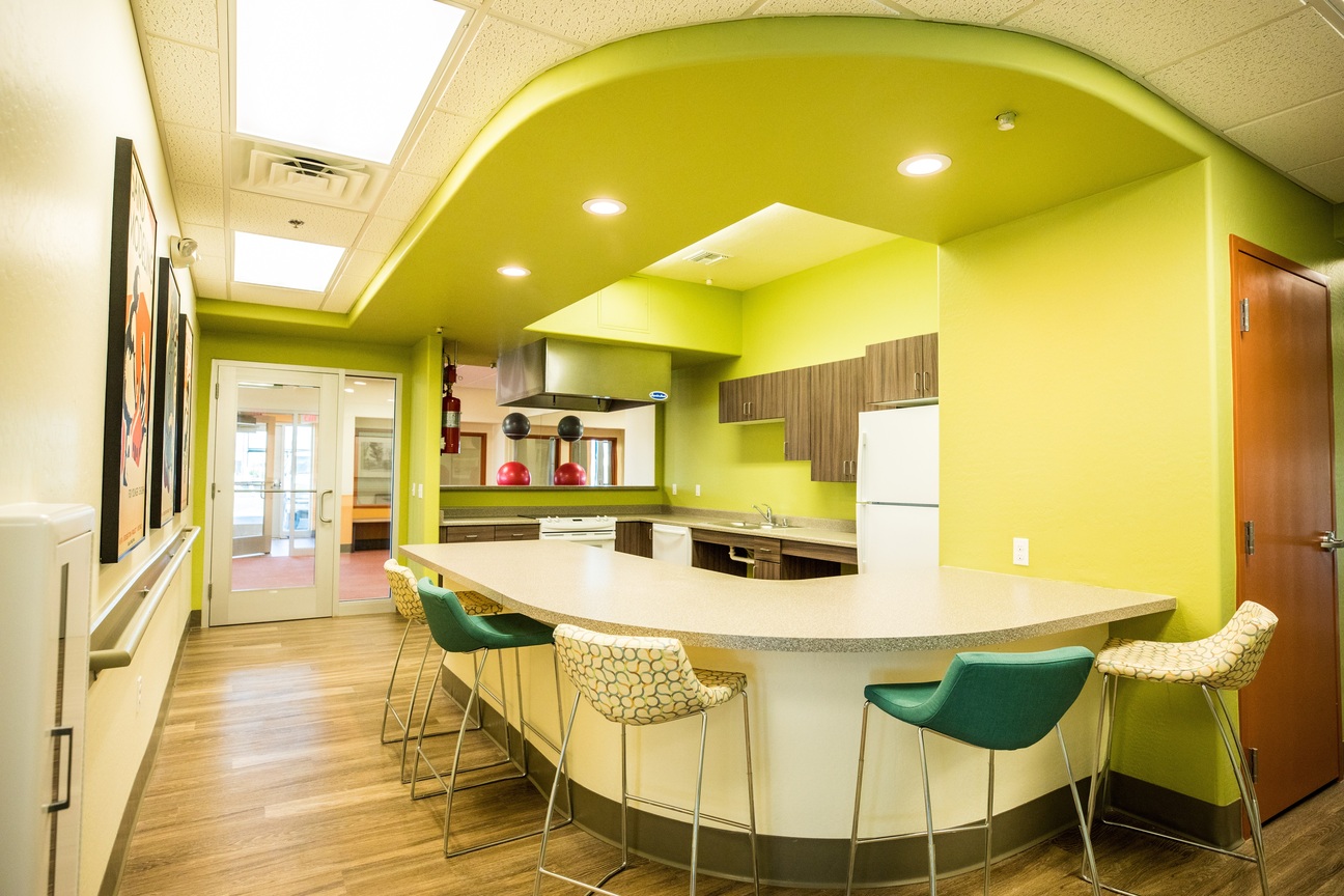Clubhouse kitchen at Coffelt-Lamoreaux.