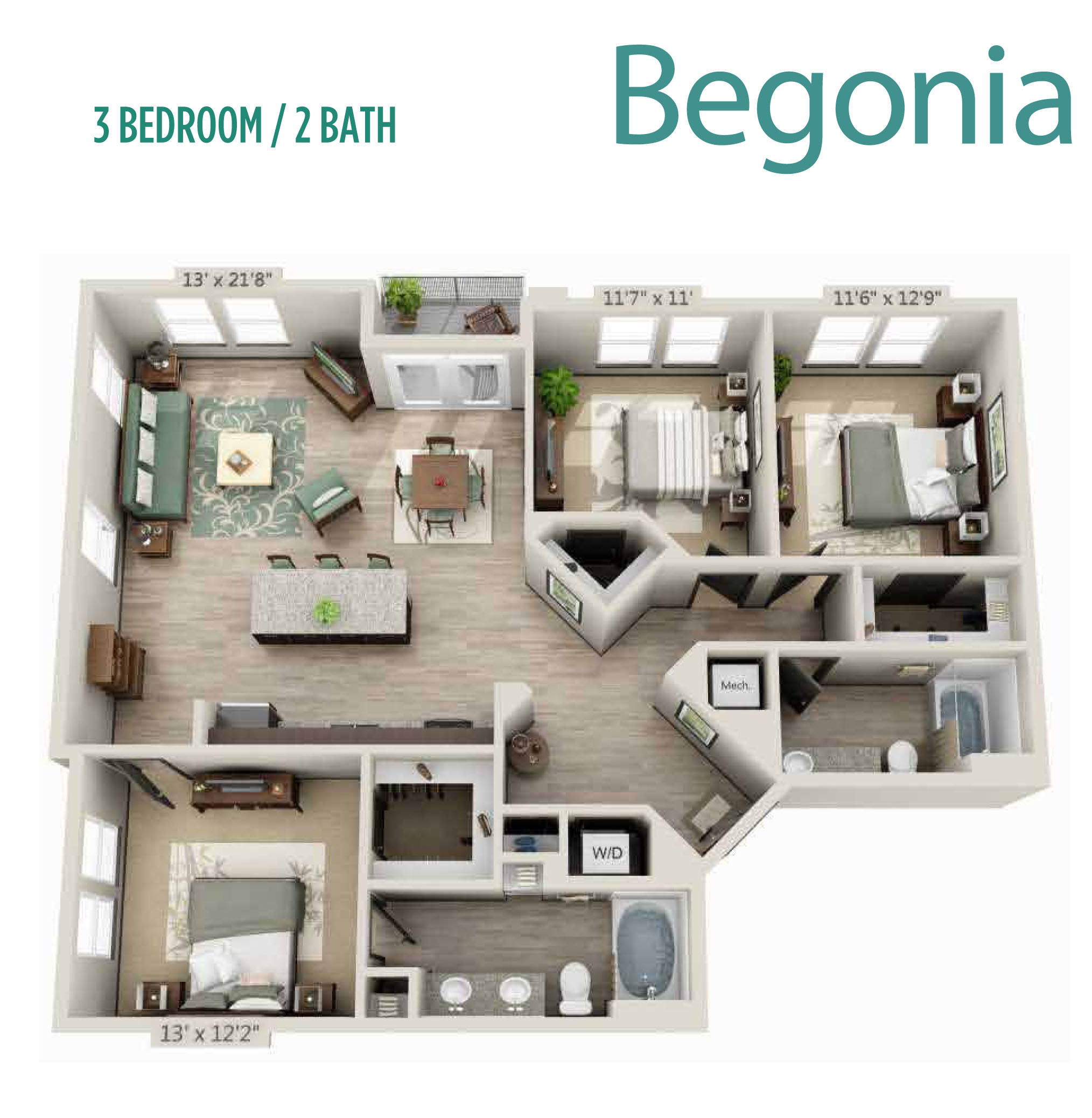 Begonia floor plan