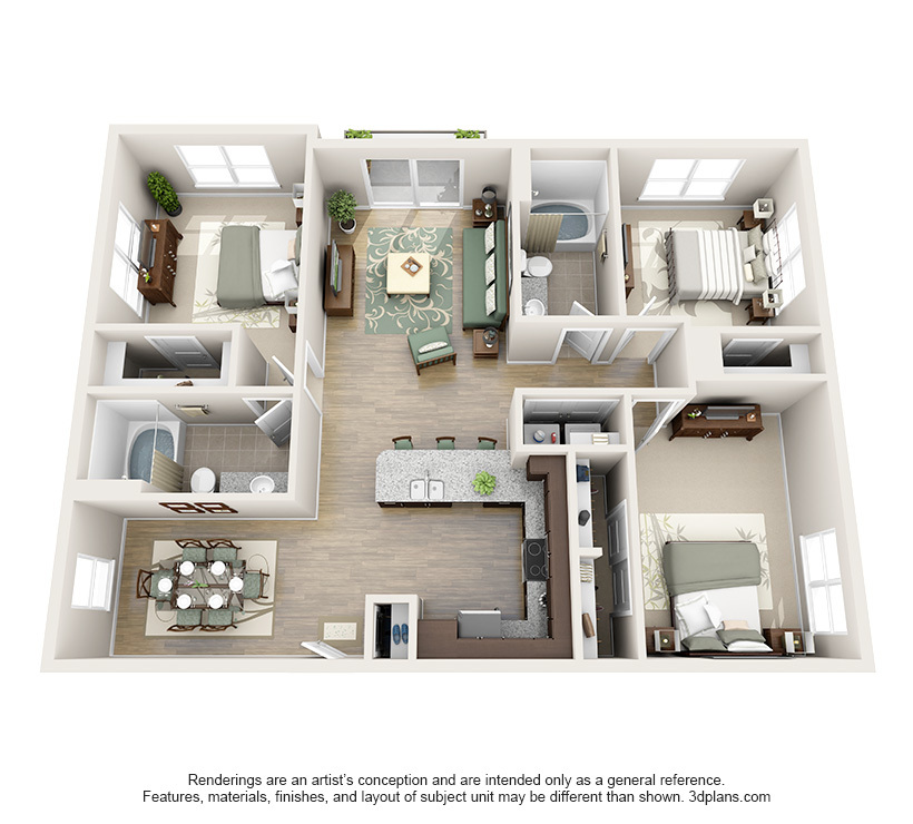 University floor plan