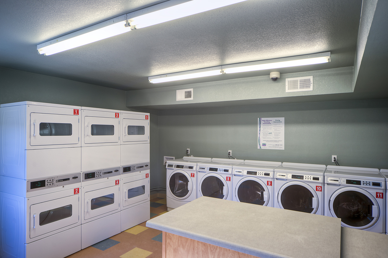 Shared laundry room at West Eleventh.